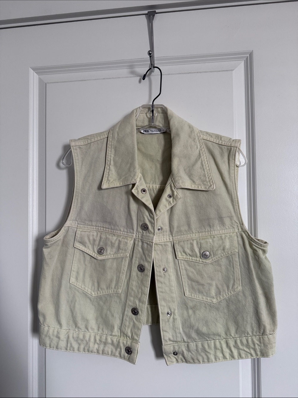 Zara Sleeveless Denim Vest